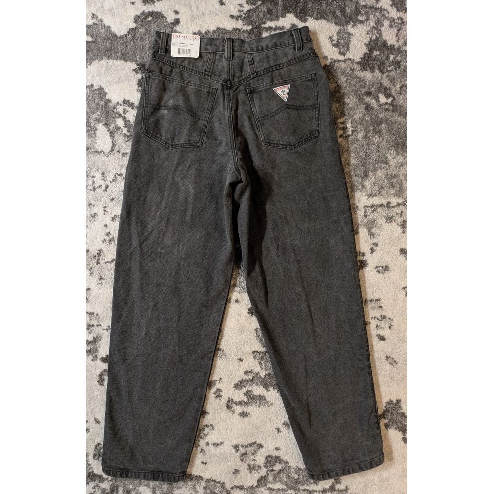 Vintage Palmettos High Rise Black Mom‎ Jeans Sz 7 Zip 80s 90s - Picture 2 of 10